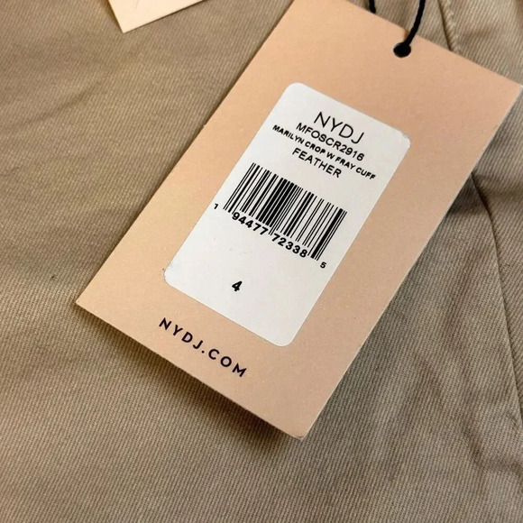 NYDJ Marilyn Straight Cropped LiftxTuck Technology Feather Denim Jeans Women's 4 - Picture 13 of 14